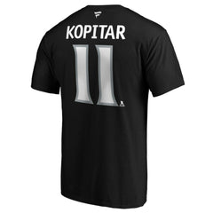 NHL Black Anze Kopitar Los Angeles Kings Fanatics Authentic Stack Player Name & Number T-Shirt