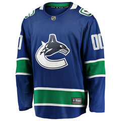 NHL Blue Vancouver Canucks Fanatics Home Team Breakaway Custom Jersey