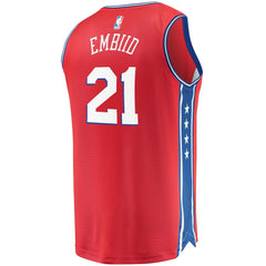 NBA Joel Embiid Philadelphia 76ers Youth 2019/20 Fast Break Replica Player Team Jersey