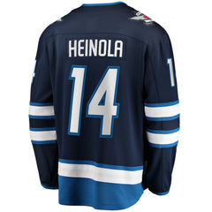 NHL Navy Ville Heinola Winnipeg Jets Fanatics Home Breakaway Player Jersey