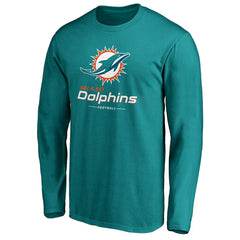 Team Lockup Long Sleeve T-Shirt - Miami Dolphins