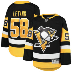 NHL Black Kris Letang Pittsburgh Penguins Youth Premier Player Jersey