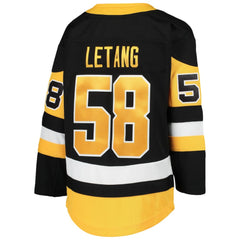NHL Black Kris Letang Pittsburgh Penguins Youth Premier Player Jersey