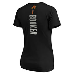 NBA Devin Booker Phoenix Suns Women's Playmaker Name & Number T-Shirt