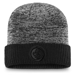 NHL Black Winnipeg Jets Fanatics Authentic Pro Travel & Training Cuffed Knit Hat