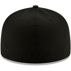 MLB San Diego Padres New Era Black on Black 59FIFTY Fitted Hat
