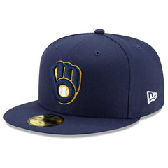 MLB Milwaukee Brewers New Era Home Authentic Collection On-Field 59FIFTY Fitted Hat