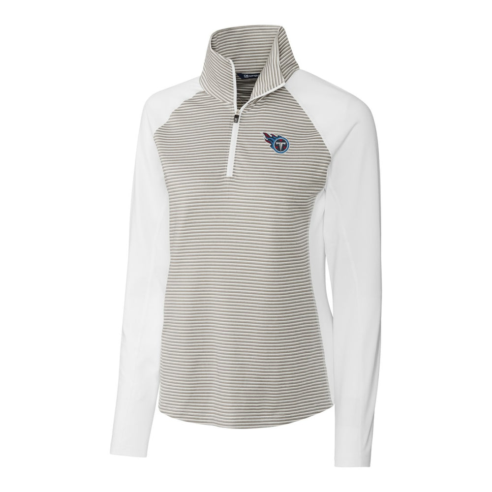 Cutter & Buck Women's Forge Tonal Stripe Half-Zip Pullover Jacket - Tennessee Titans