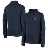 MLB Milwaukee Brewers Stitches Youth Raglan Quarter-Zip Jacket
