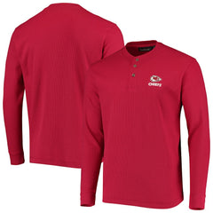 Dunbrooke Logo Maverick Thermal Henley Long Sleeve T-Shirt - Kansas City Chiefs