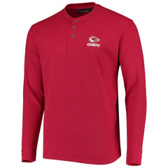 Dunbrooke Logo Maverick Thermal Henley Long Sleeve T-Shirt - Kansas City Chiefs