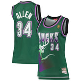 NBA Ray Allen Milwaukee Bucks Women's 1996/97 Hardwood Classics Swingman Jersey