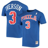 NBA Allen Iverson Philadelphia 76ers Hardwood Classics Name & Number Player T-Shirt