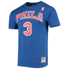 NBA Allen Iverson Philadelphia 76ers Hardwood Classics Name & Number Player T-Shirt