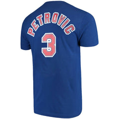 NBA Drazen Petrovic Brooklyn Nets Hardwood Classics Name & Number Player T-Shirt