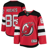 NHL Red Jack Hughes New Jersey Devils Youth Home Premier Player Jersey