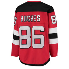 NHL Red Jack Hughes New Jersey Devils Youth Home Premier Player Jersey