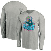 NHL Heather Gray San Jose Sharks Graffiti Shark Long Sleeve T-Shirt