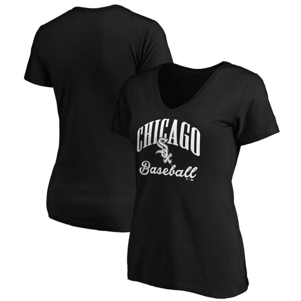 MLB Chicago White Sox Fanatics Women's Victory Script V-Neck T-Shirt