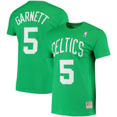 NBA Kevin Garnett Boston Celtics Hardwood Classics Stitch Name & Number T-Shirt