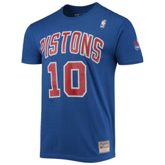 NBA Dennis Rodman Detroit Pistons Hardwood Classics Stitch Name & Number T-Shirt sale
