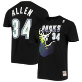NBA Ray Allen Milwaukee Bucks Hardwood Classics Stitch Name & Number T-Shirt