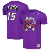NBA Vince Carter Toronto Raptors Hardwood Classics Stitch Name & Number T-Shirt