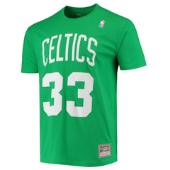 NBA Larry Bird Boston Celtics Hardwood Classics Stitch Name & Number T-Shirt