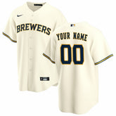 MLB Milwaukee Brewers Nike Home Replica Custom Jersey