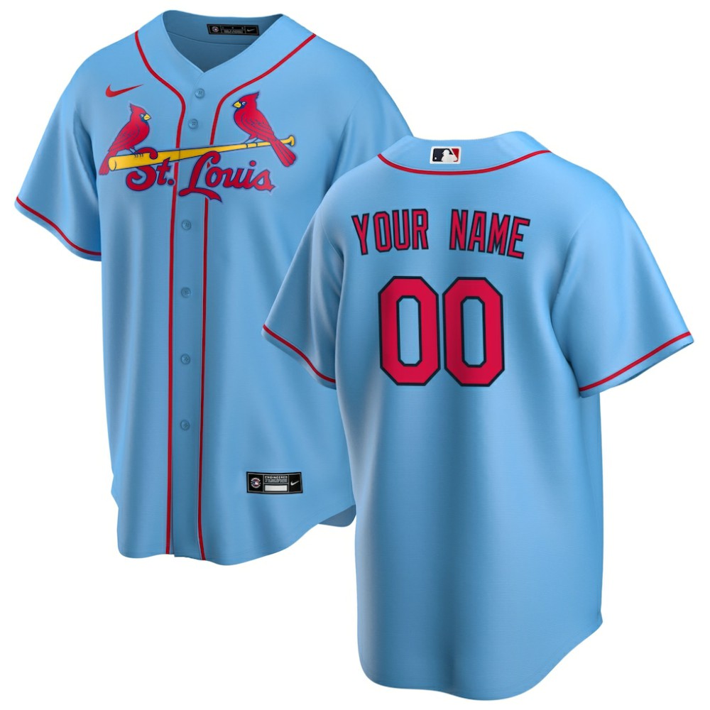 MLB St. Louis Cardinals Nike Alternate Replica Custom Jersey