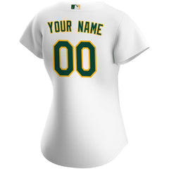 MLB Athletics Nike Women's Home Replica Custom Jersey