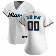 MLB Miami Marlins Nike Women's Home Replica Custom Jersey