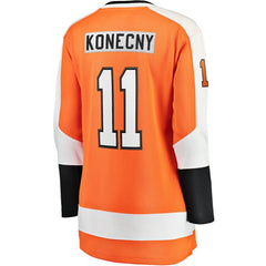 NHL Orange Travis Konecny Philadelphia Flyers Fanatics Women's Home Breakaway Jersey