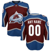 NHL Burgundy Colorado Avalanche Youth Home Premier Custom Jersey