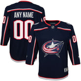 NHL Navy Columbus Blue Jackets Youth Home Premier Custom Jersey