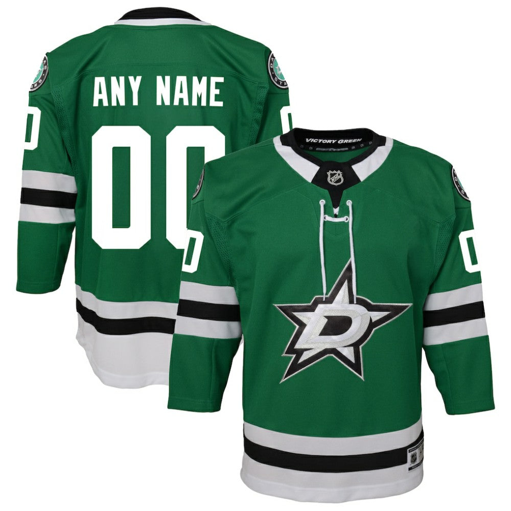 NHL Green Dallas Stars Youth Home Custom Premier Jersey