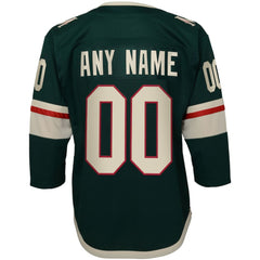NHL Green Minnesota Wild Youth Home Premier Custom Jersey