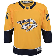 NHL Yellow Nashville Predators Youth Home Premier Custom Jersey