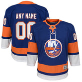 NHL Blue New York Islanders Youth Home Premier Custom Jersey