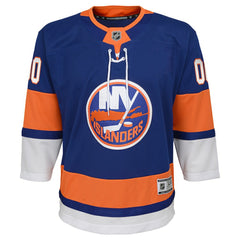NHL Blue New York Islanders Youth Home Premier Custom Jersey