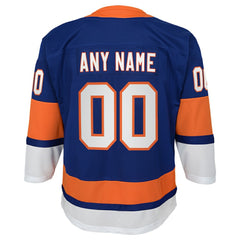 NHL Blue New York Islanders Youth Home Premier Custom Jersey