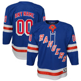 NHL Blue New York Rangers Youth Home Premier Custom Jersey