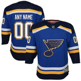 NHL Blue St. Louis Blues Youth Home Premier Custom Jersey