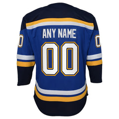 NHL Blue St. Louis Blues Youth Home Premier Custom Jersey