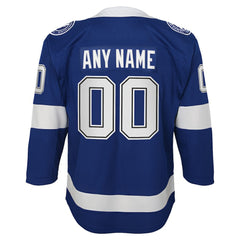 NHL Blue Tampa Bay Lightning Youth Home Custom Premier Jersey