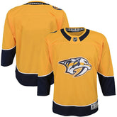 NHL Yellow Nashville Predators Youth Home Premier Blank Jersey