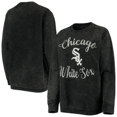 MLB Chicago White Sox G-III 4Her by Carl Banks Women's Script Comfy Cord Pullover Sweatshirt