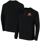 Dunbrooke Logo Maverick Thermal Henley Long Sleeve T-Shirt - Cincinnati Bengals