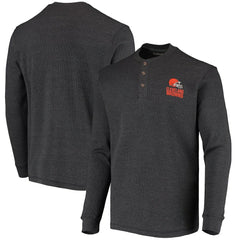Dunbrooke Logo Maverick Thermal Henley Long Sleeve T-Shirt - Cleveland Browns