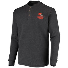 Dunbrooke Logo Maverick Thermal Henley Long Sleeve T-Shirt - Cleveland Browns